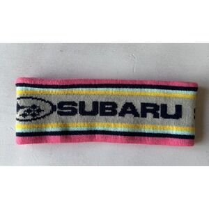 Subaru Headband Symmetrical AWD Promo Ear Warmer Knit Winter Pink Reversible Ski